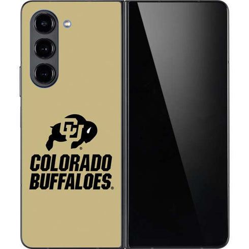 University of Colorado CU Collegiate Text Galaxy Z Fold5 5G Skin